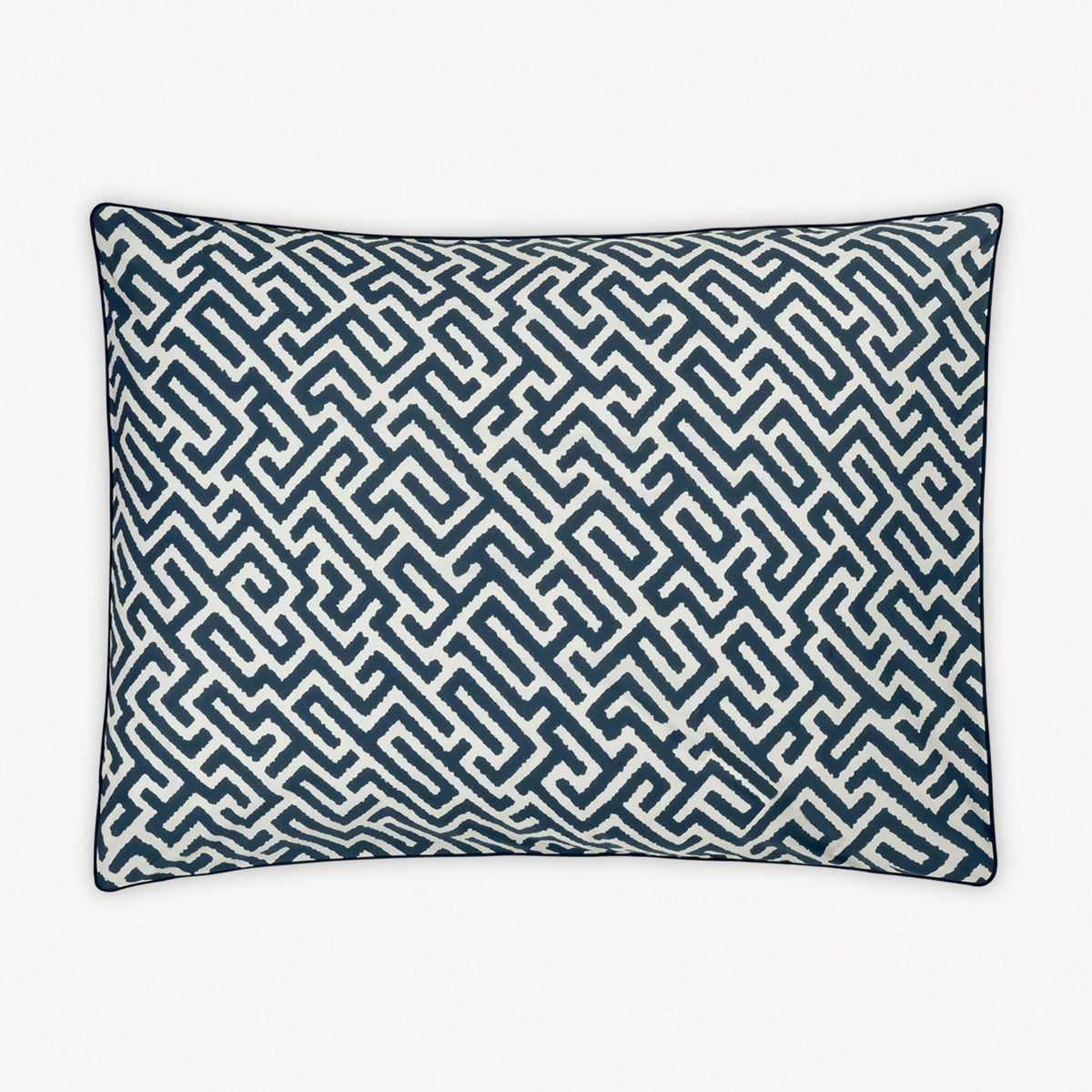 Sham Silo of Matouk Schumacher Gabriel Bedding in Indigo