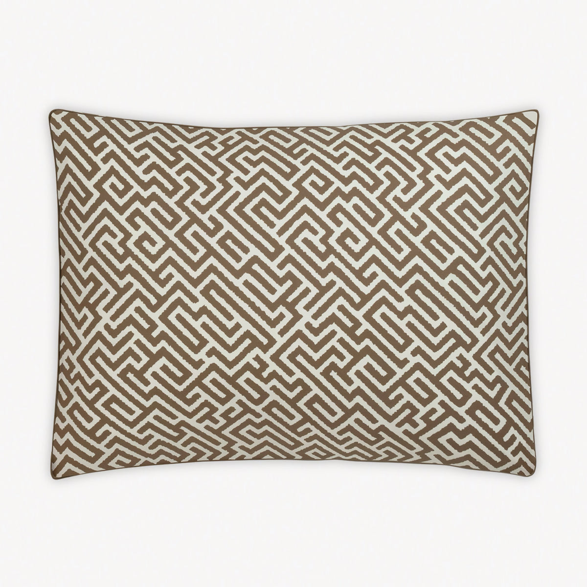 Sham Silo of Matouk Schumacher Gabriel Bedding in Mocha