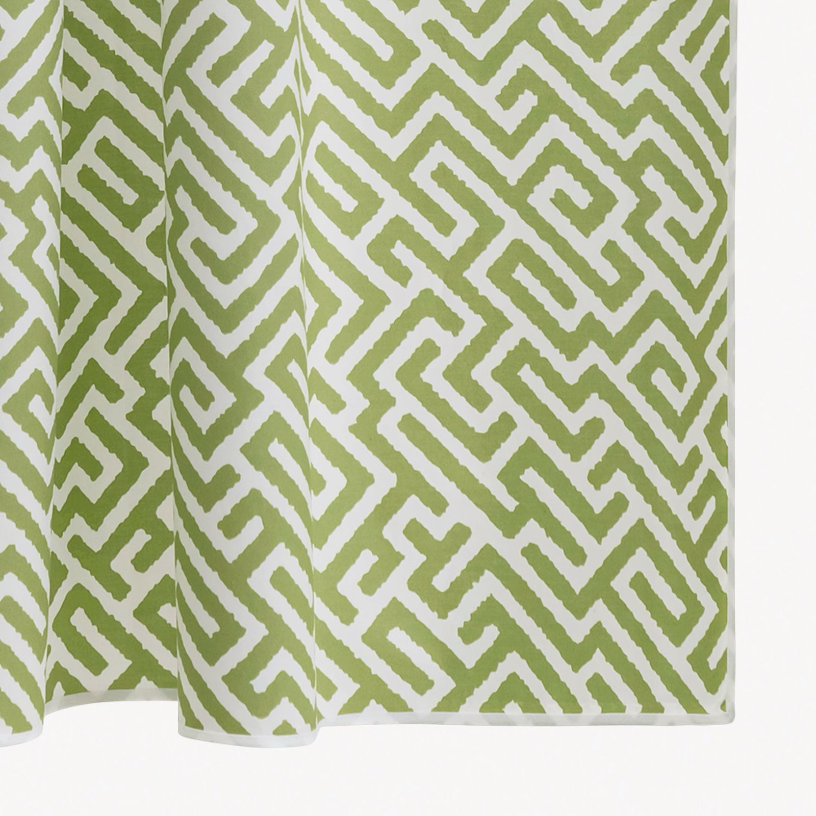 Matouk Schumacher Gabriel Shower Curtain in Grass color