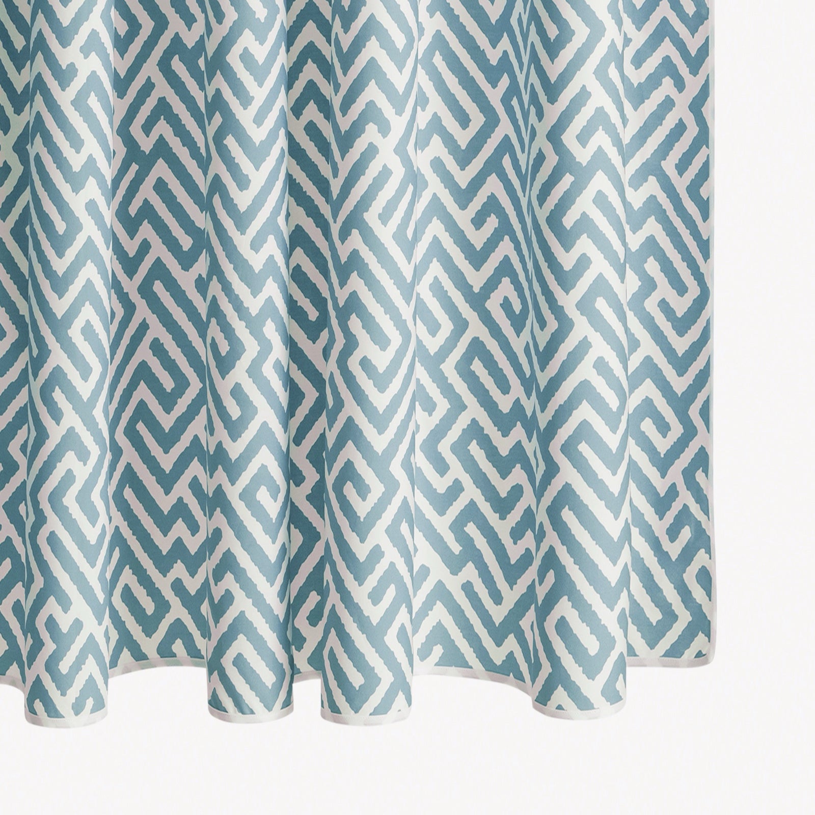 Matouk Schumacher Gabriel Shower Curtain in Stony Blue color