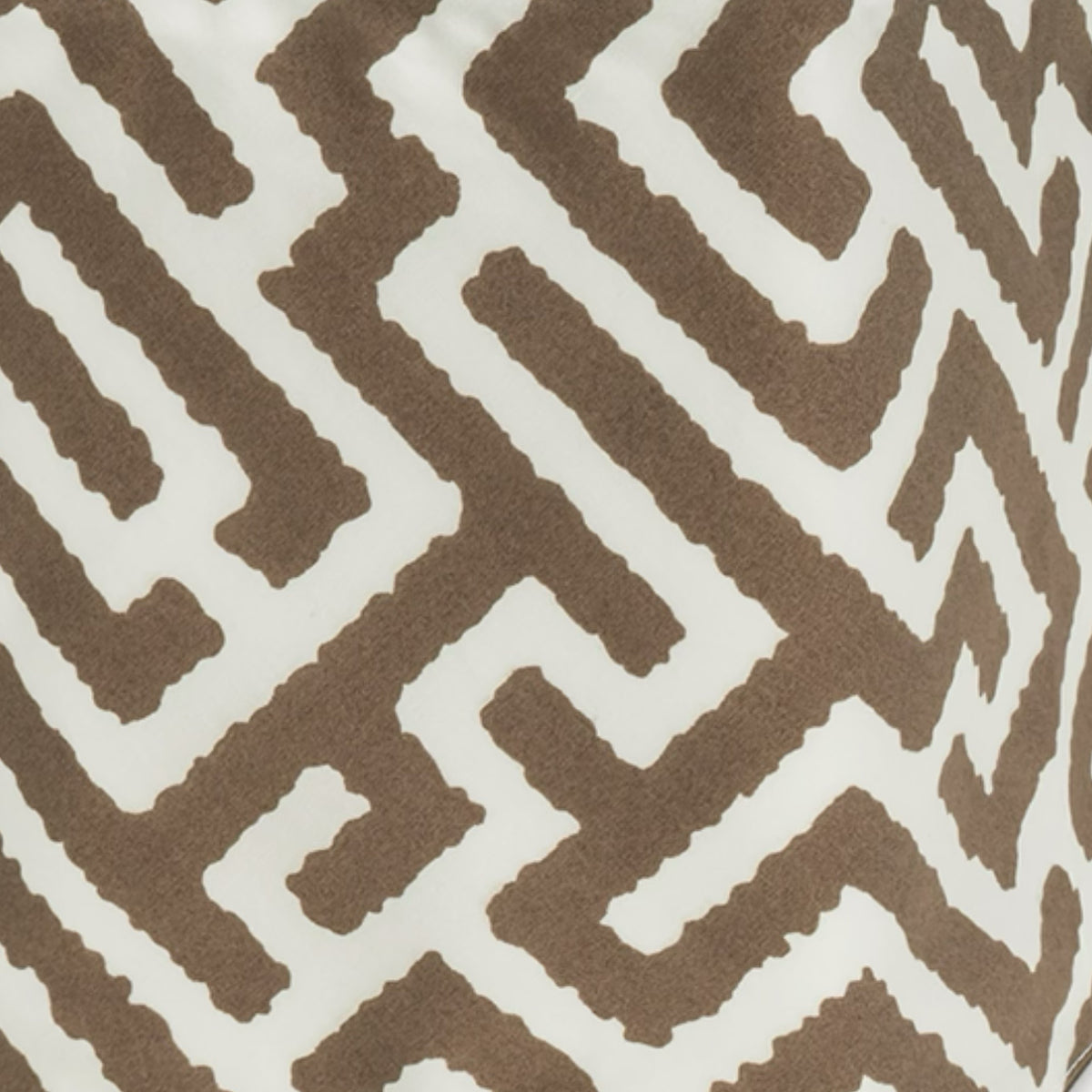 Fabric of Matouk Schumacher Gabriel Tissue Box Cover in Mocha color