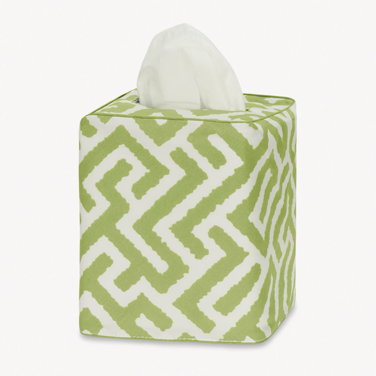Matouk Schumacher Gabriel Tissue Box Cover in Grass color