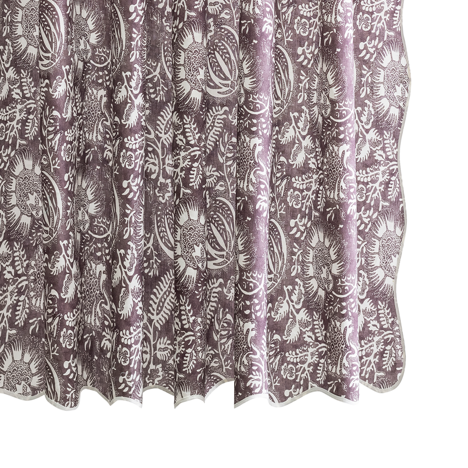 Matouk Schumacher Granada Linen Shower Curtain in Thistle