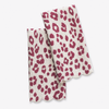Matouk Schumacher Iconic Leopard Guest Towels - Crimson featured image