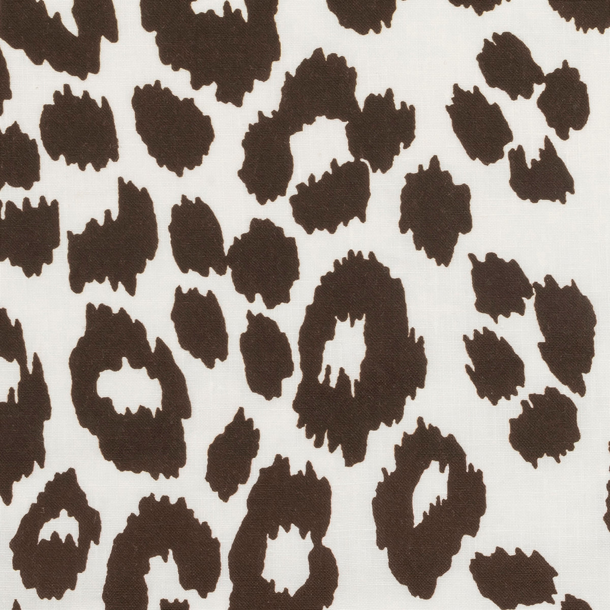 Swatch Sample of Matouk Schumacher Iconic Leopard Table Linens in Color Cinder