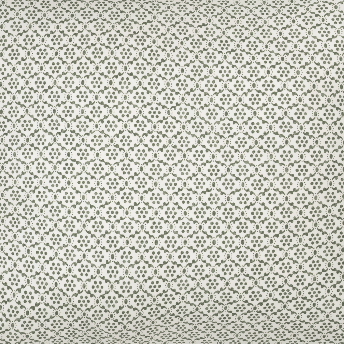 Swatch Sample of Matouk Schumacher Laksha Bedding in Moss color
