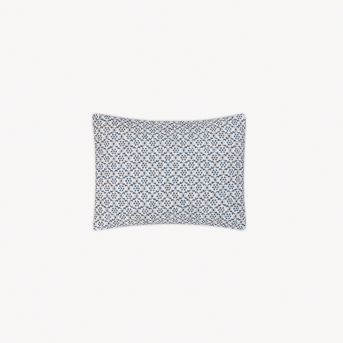 Quilted Boudoir Sham of Matouk Schumacher Laksha Bedding in Indigo color