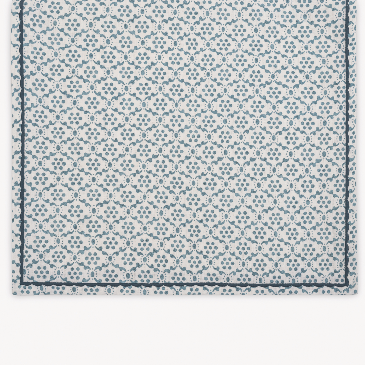 Table Runner of Matouk Schumacher Laksha Table Linens in Lapis color