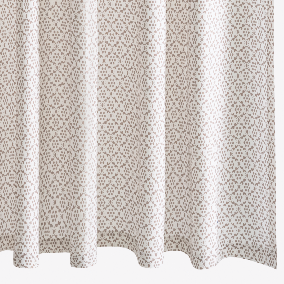 Matouk Schumacher Laksha Shower Curtains in Oak color