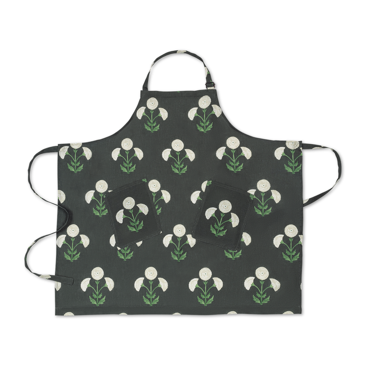 Matouk Schumacher Linen Apron in Gisele Moonflower