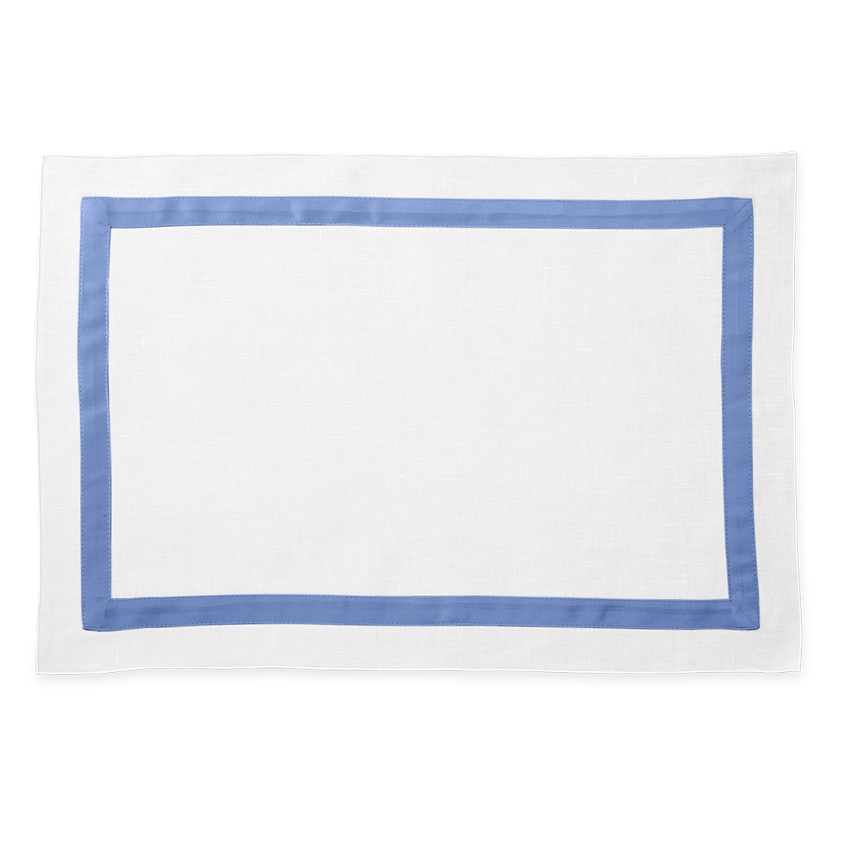 Placemat of Matouk Schumacher Lowell Table Linens in Color Azure