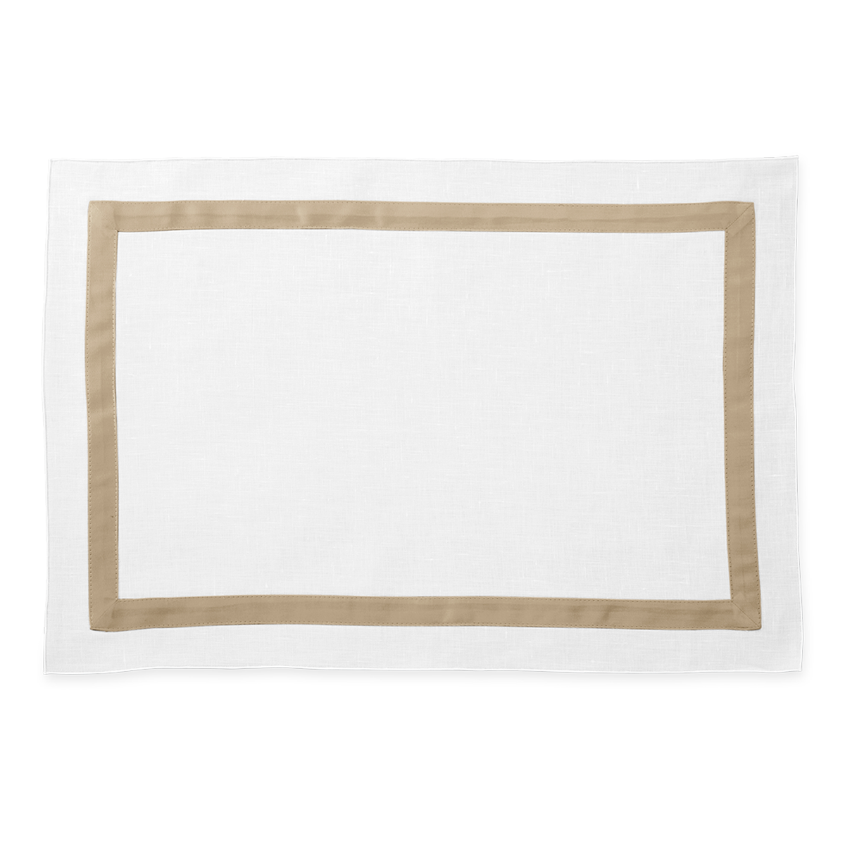 Placemat of Matouk Schumacher Lowell Table Linens in Color Champagne