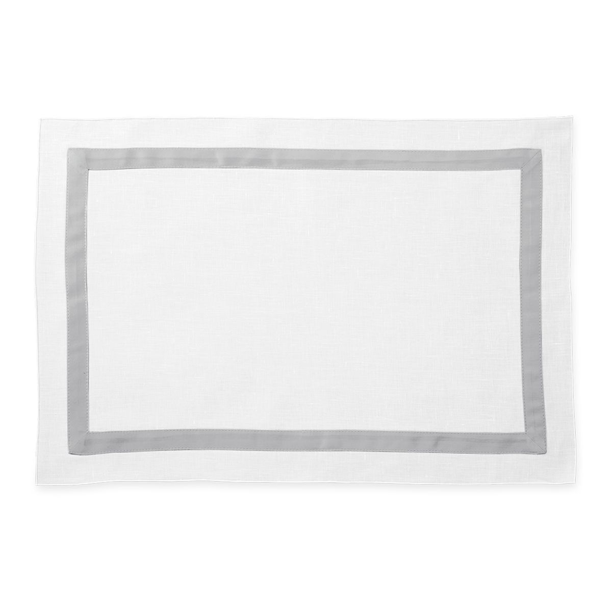 Placemat of Matouk Schumacher Lowell Table Linens in Color Silver