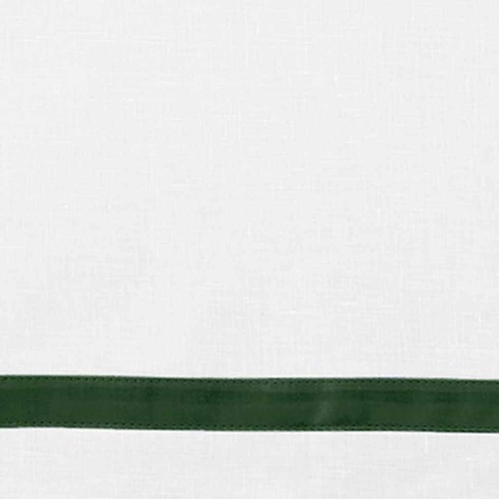 Swatch Sample of Matouk Schumacher Lowell Table Linens in Color Green