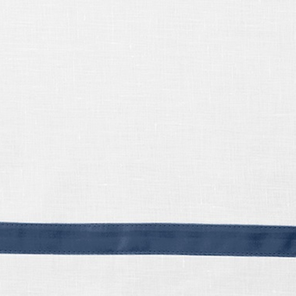 Dinner Napkins of Matouk Schumacher Lowell Table Linens in Color Steel Blue