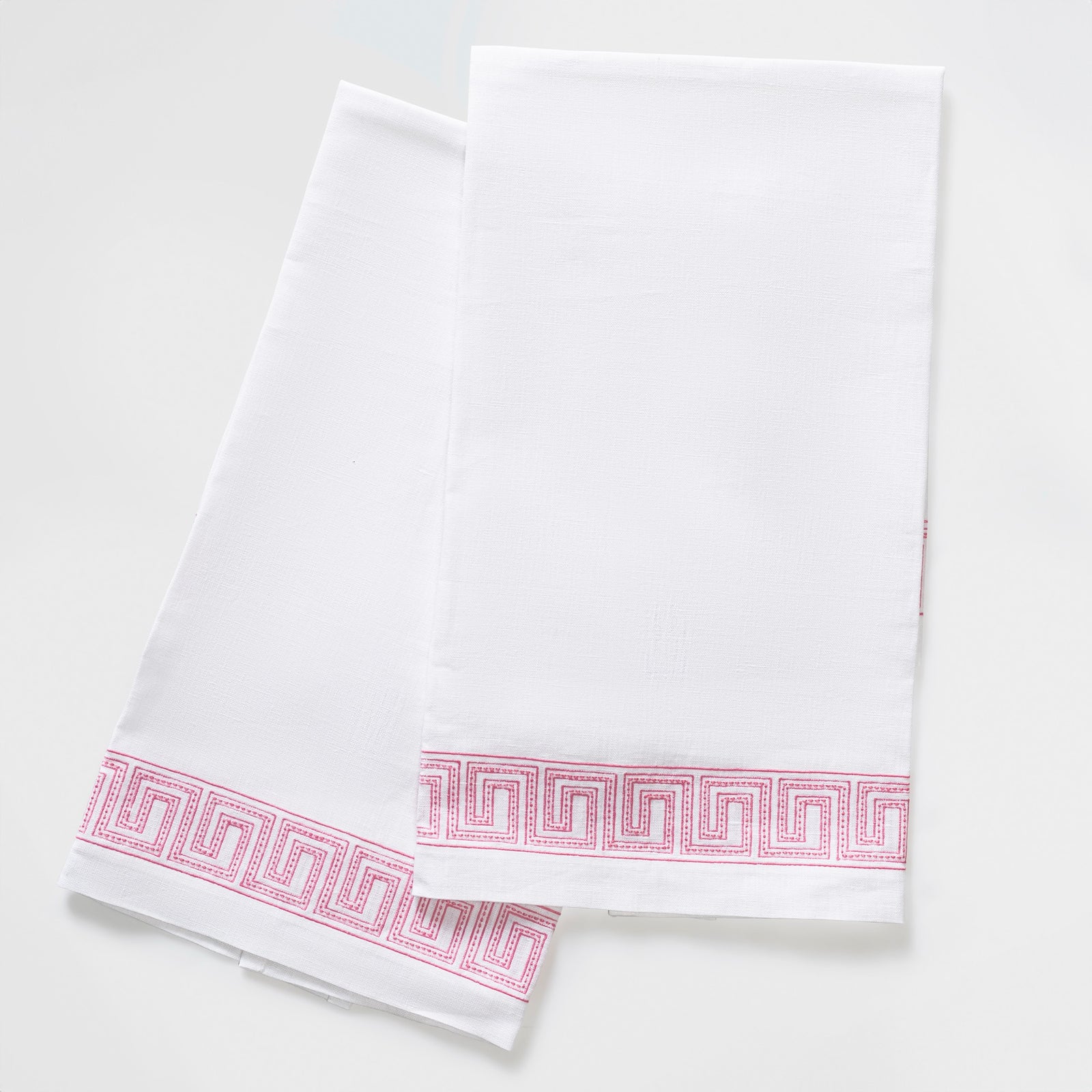 Matouk Schumacher Ophelia Guest Towels in Peony