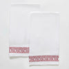 Matouk Schumacher Ophelia Guest Towels - Red featured image