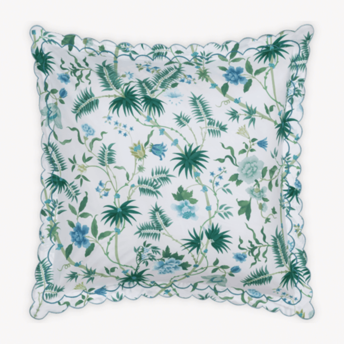 Euro Sham of Matouk Schumacher Palmyra Bedding in Emerald