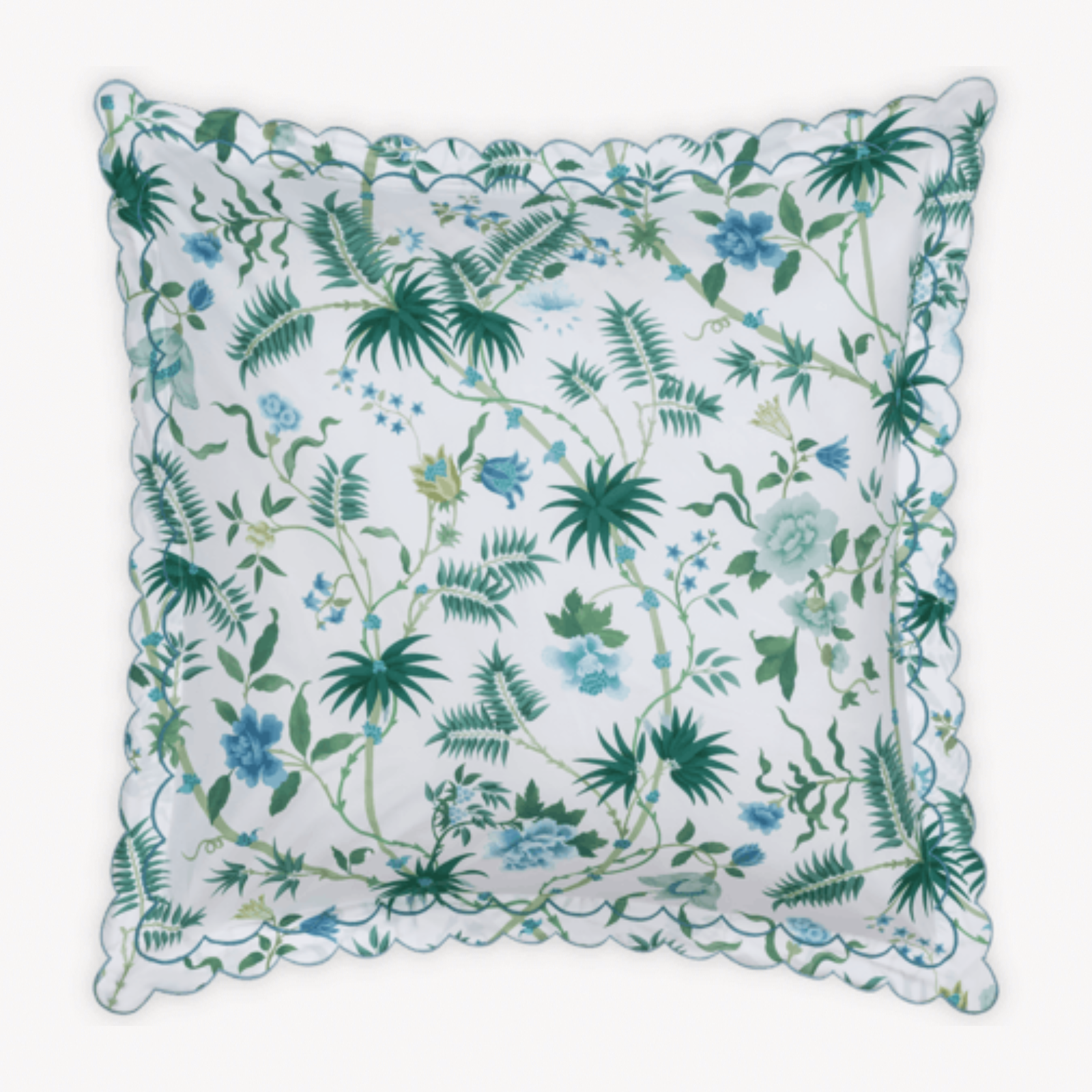 Matouk Schumacher Palmyra Bedding Emerald with Stella in Green