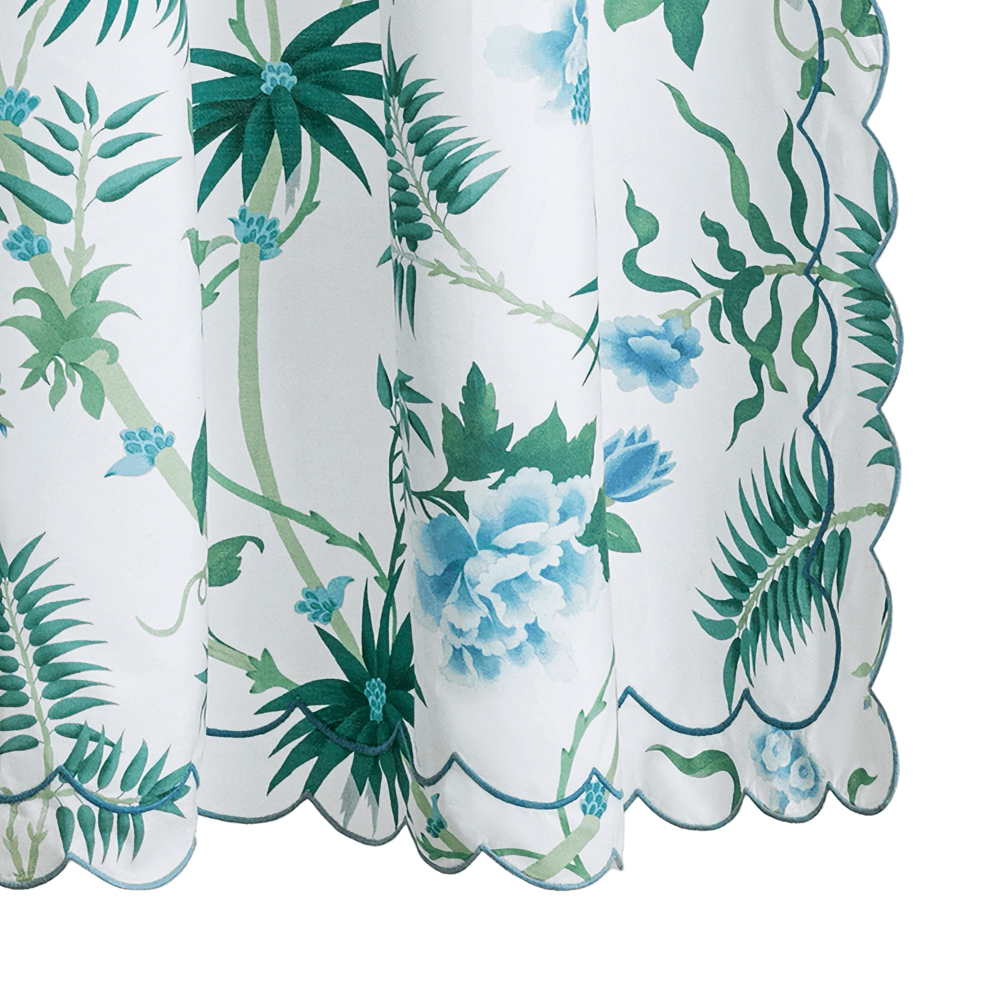 Matouk Schumacher Palmyra Shower Curtain in Emerald