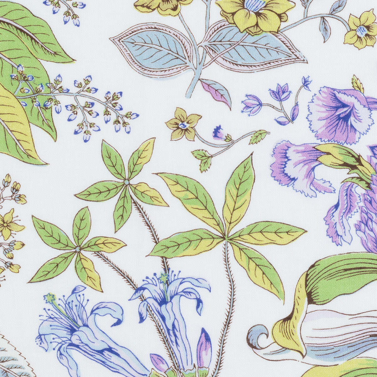 Fabric Sample of Lilac Matouk Schumacher Pomegranate Linen Shower Curtain
