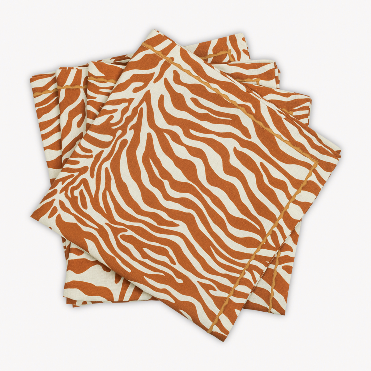 Matouk Schumacher Regine Dinner Napkins in Persimmon