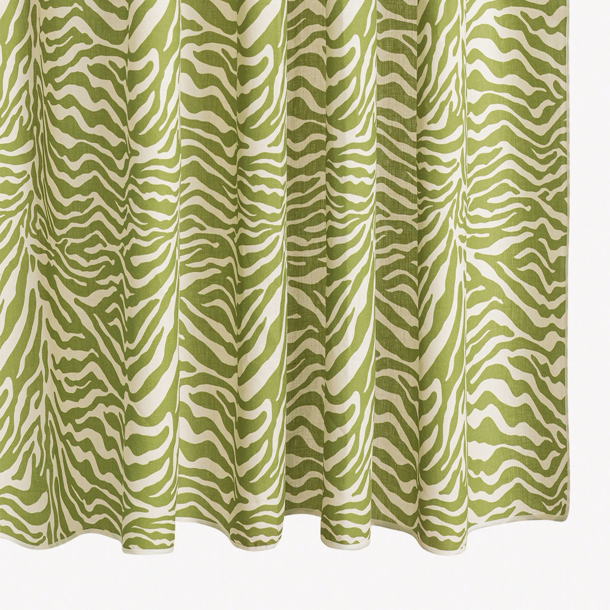 Matouk Schumacher Regine Shower Curtain in Grass