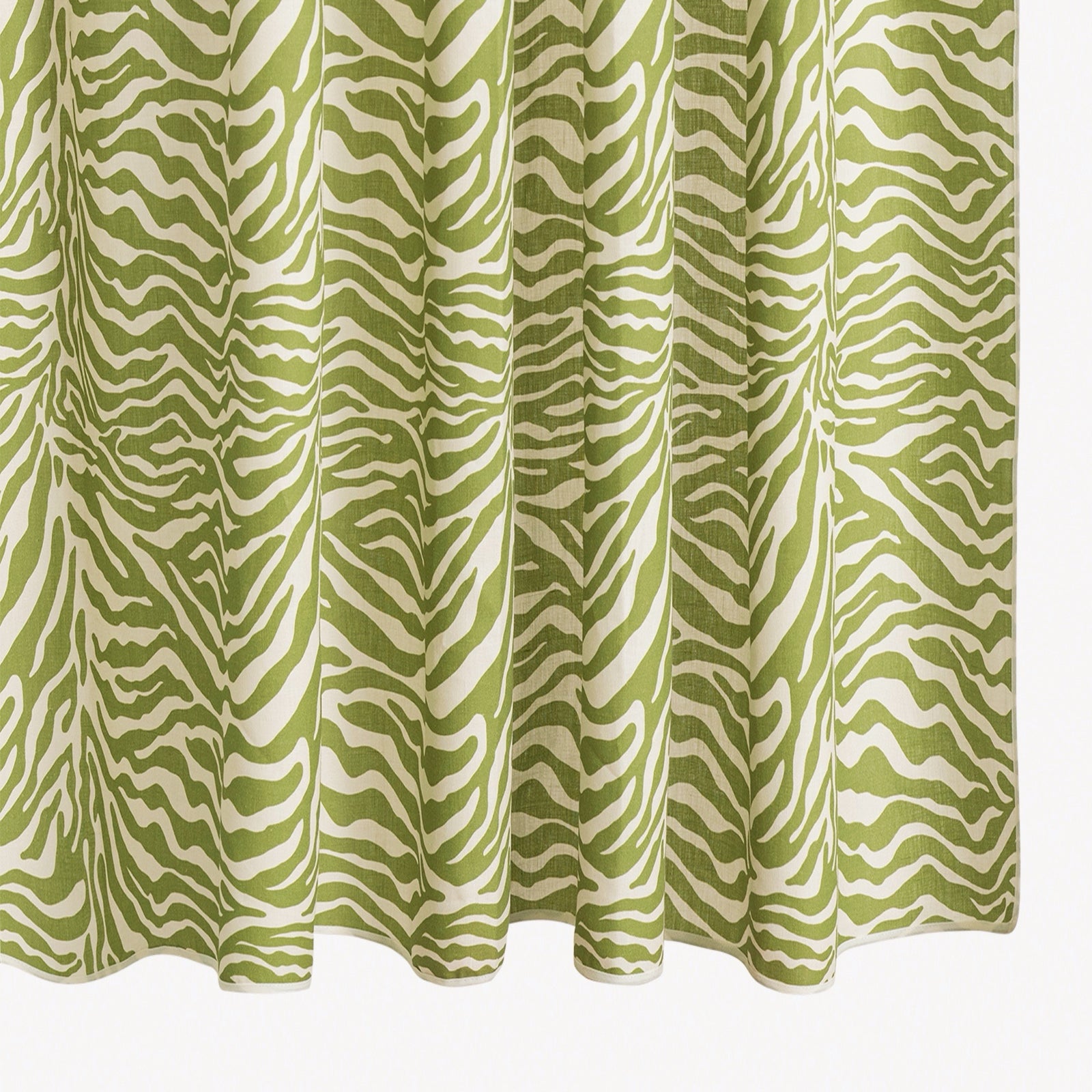 Matouk Schumacher Regine Shower Curtain in Grass
