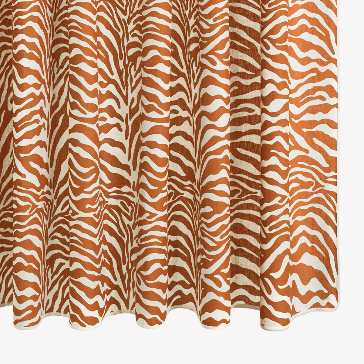 Matouk Schumacher Regine Shower Curtain in Persimmon