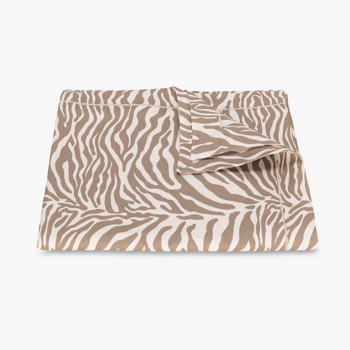 Folded Matouk Schumacher Regine Tablecloth in Coconut