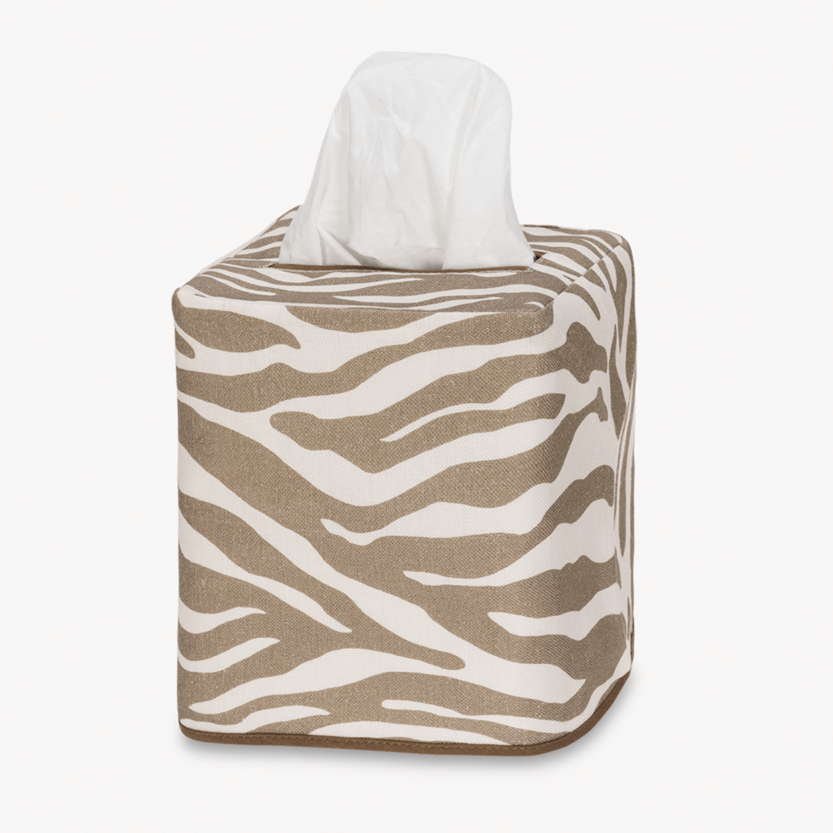Matouk Schumacher Regine Tissue Box Covers in Coconut