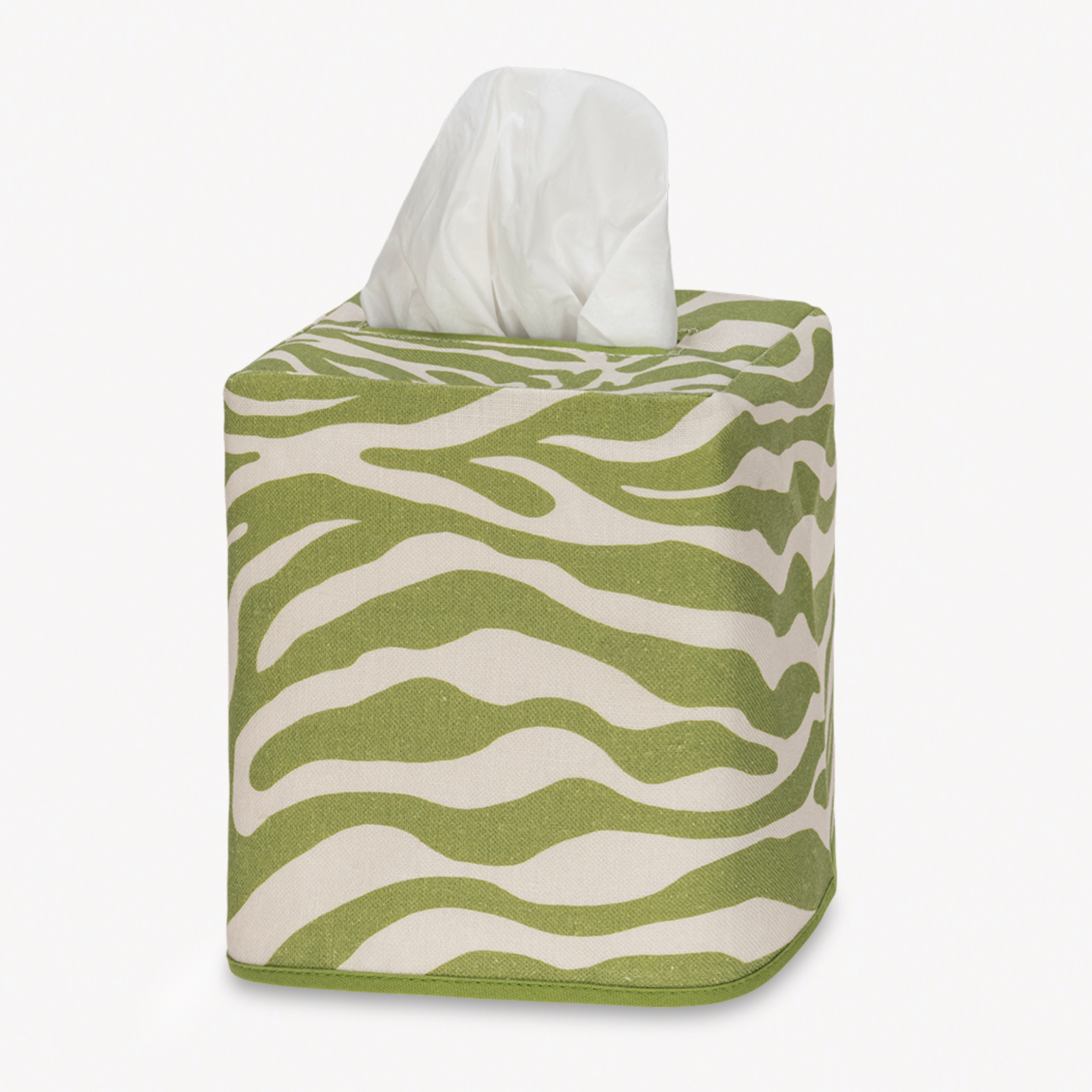 Matouk Schumacher Regine Tissue Box Covers in Grass