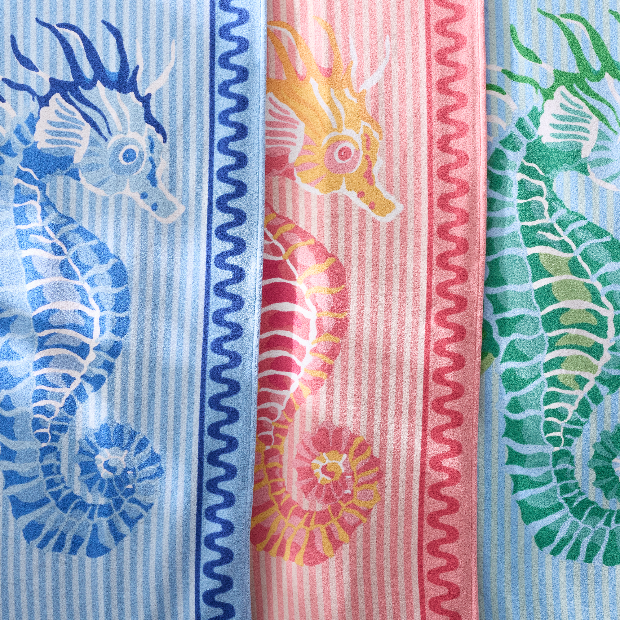All Colors of Matouk Schumacher Seahorse Beach Towels