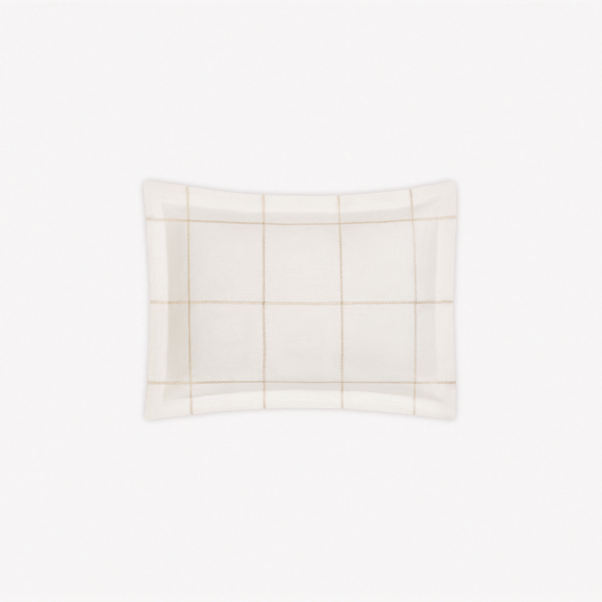 Boudoir Sham of Matouk Schumacher Sebastian Bedding in Dune color