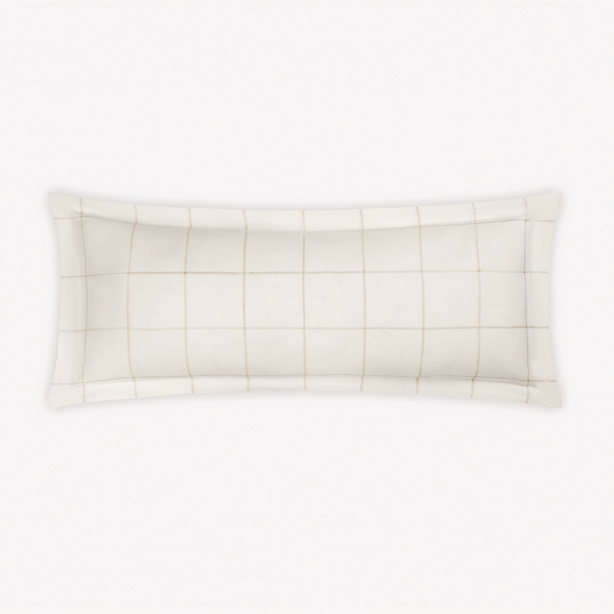 Lumbar Sham of Matouk Schumacher Sebastian Bedding in Dune color
