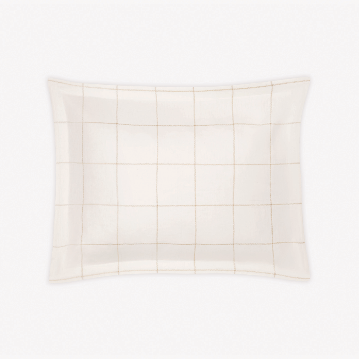Sham Silo of Matouk Schumacher Sebastian Bedding in Dune color