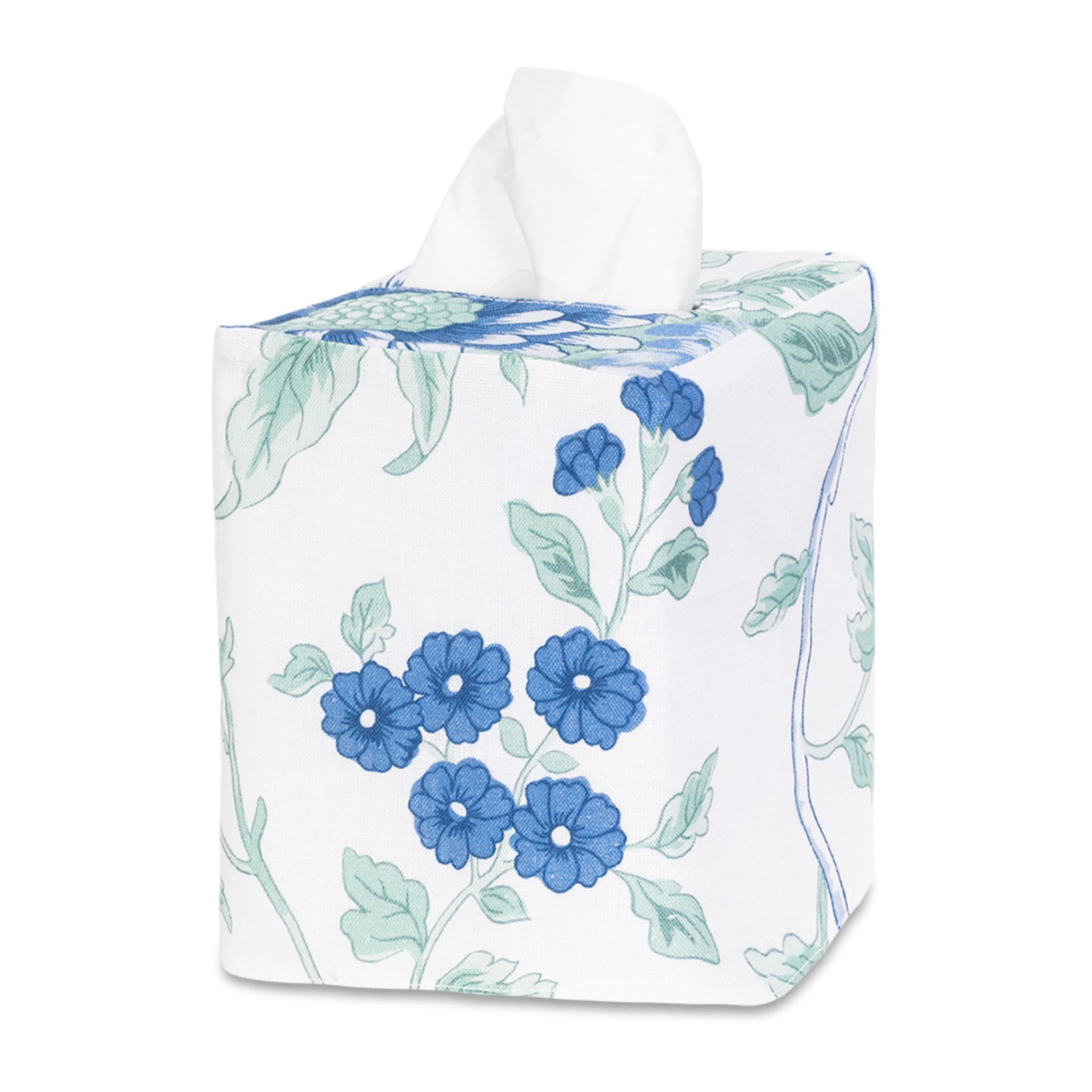 Sea Matouk Simone Linen Tissue Box Cover