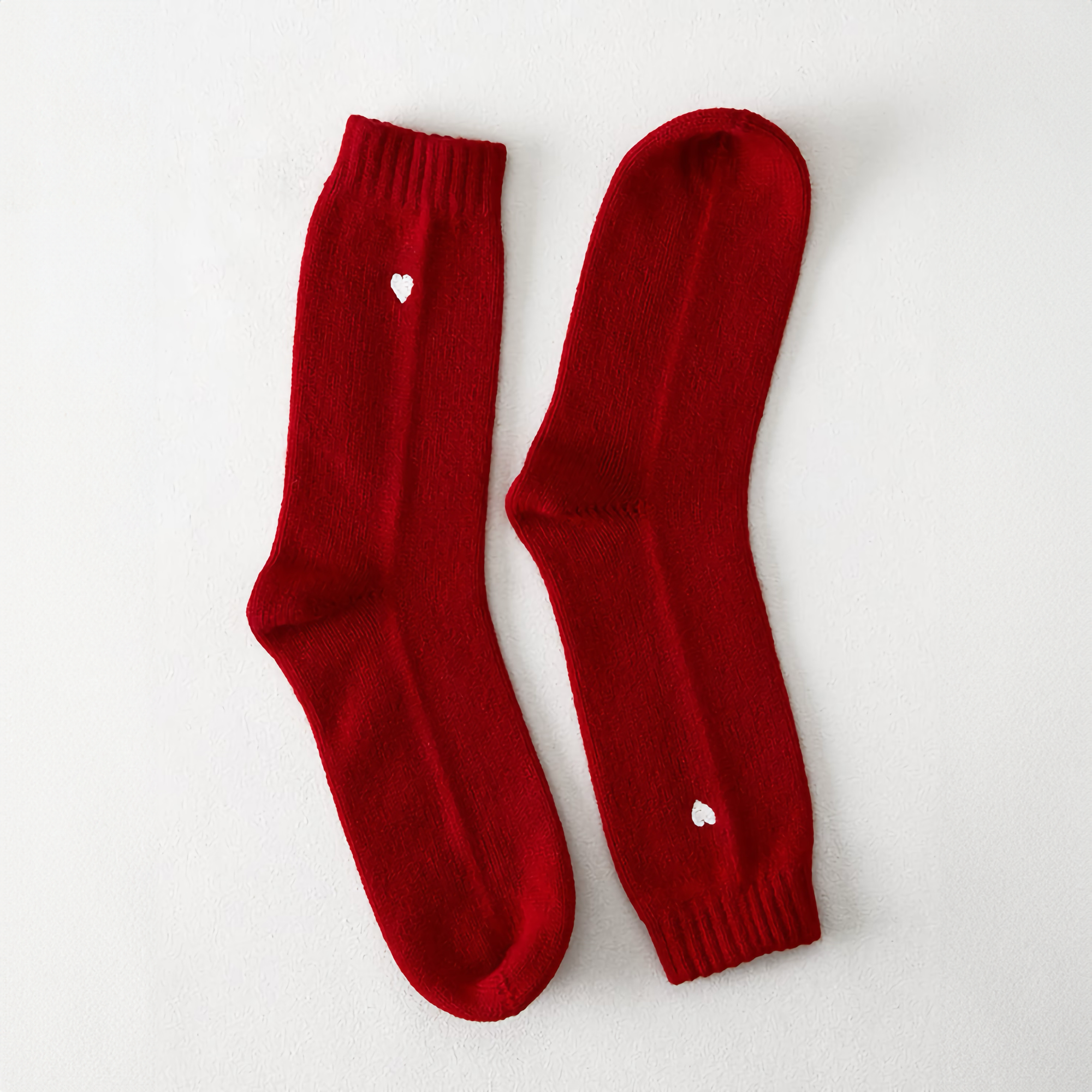 Pair of Matouk Sleeping Socks in Scarlet