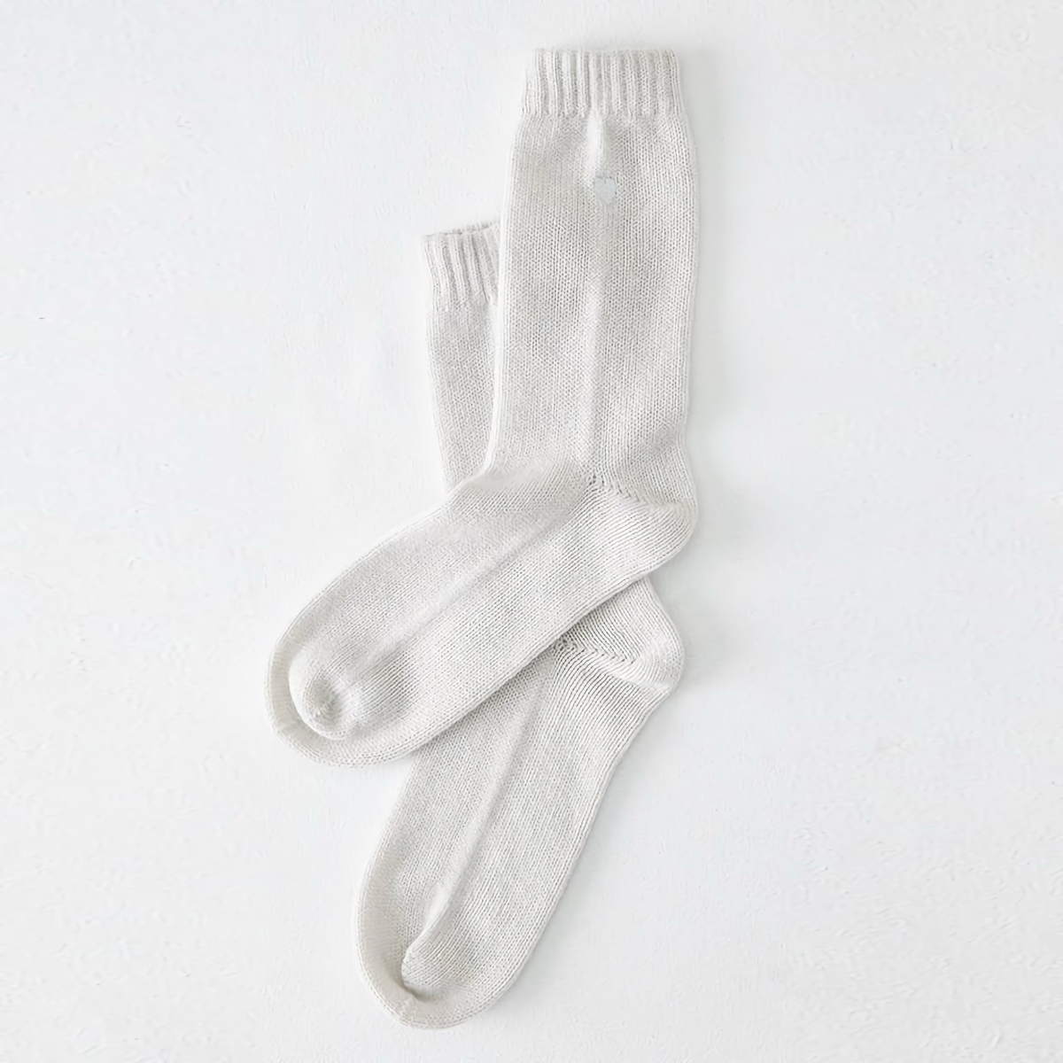 Pair of Matouk Sleeping Socks in Sea Salt 