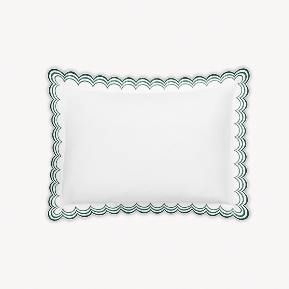 Boudoir Sham of Matouk Stella Bedding in Green