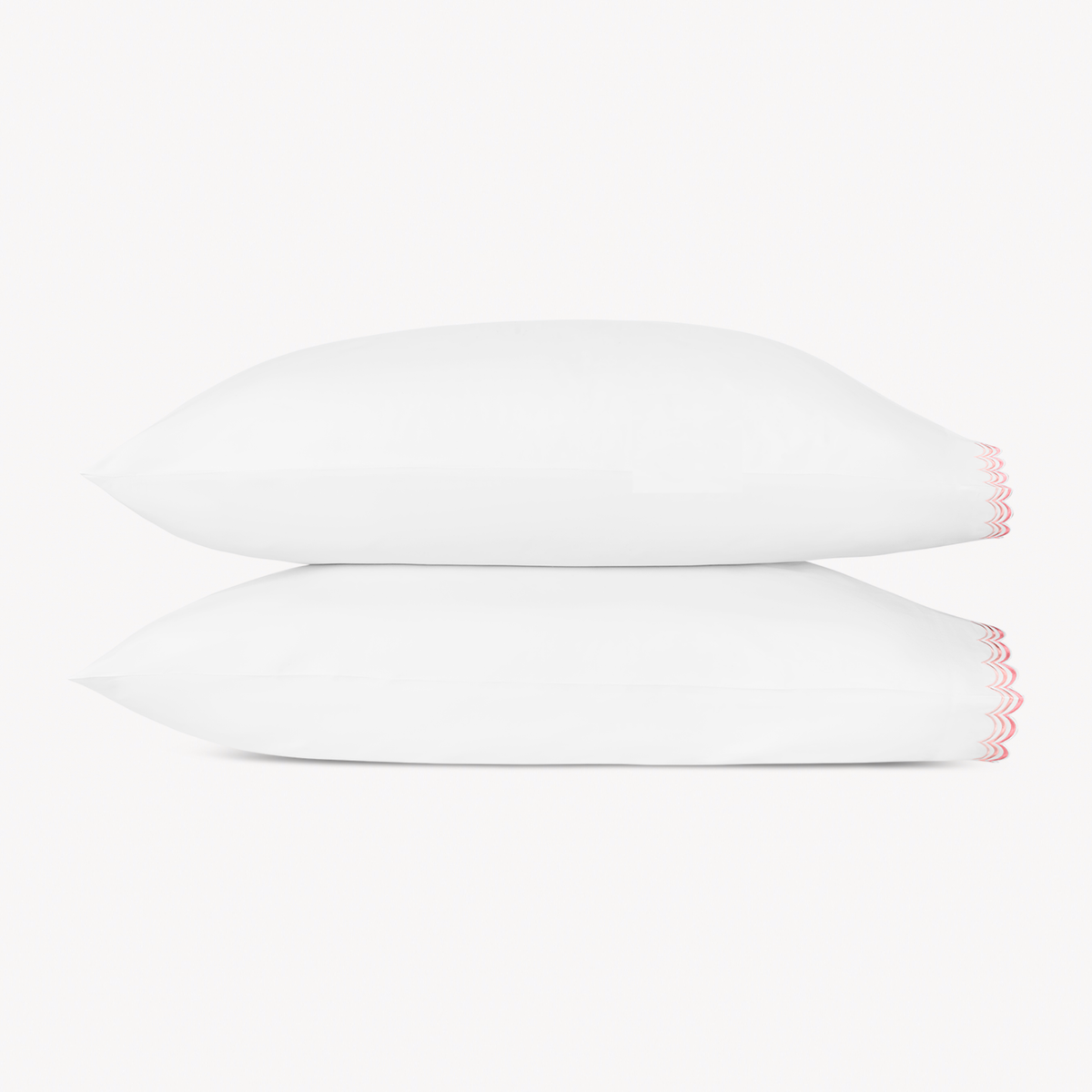Pair of Pillowcases of Matouk Stella Bedding in Pink