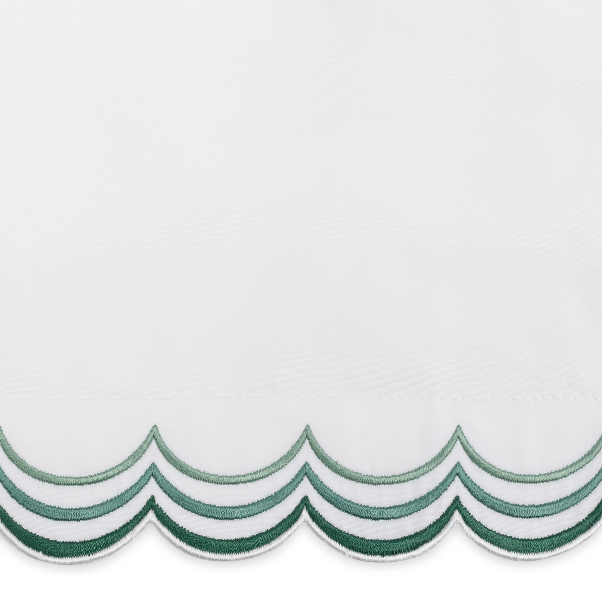 Swatch Sample of Matouk Stella Bedding in Green