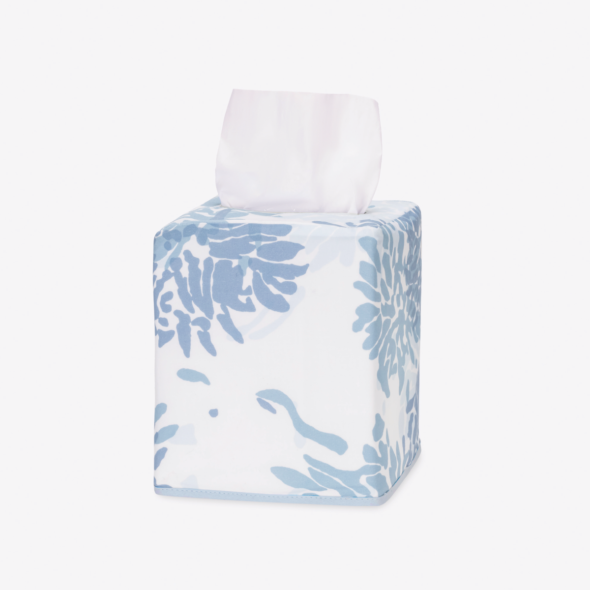 Matouk Tillett Chrysanthemum Tissue Box Covers in Blue color