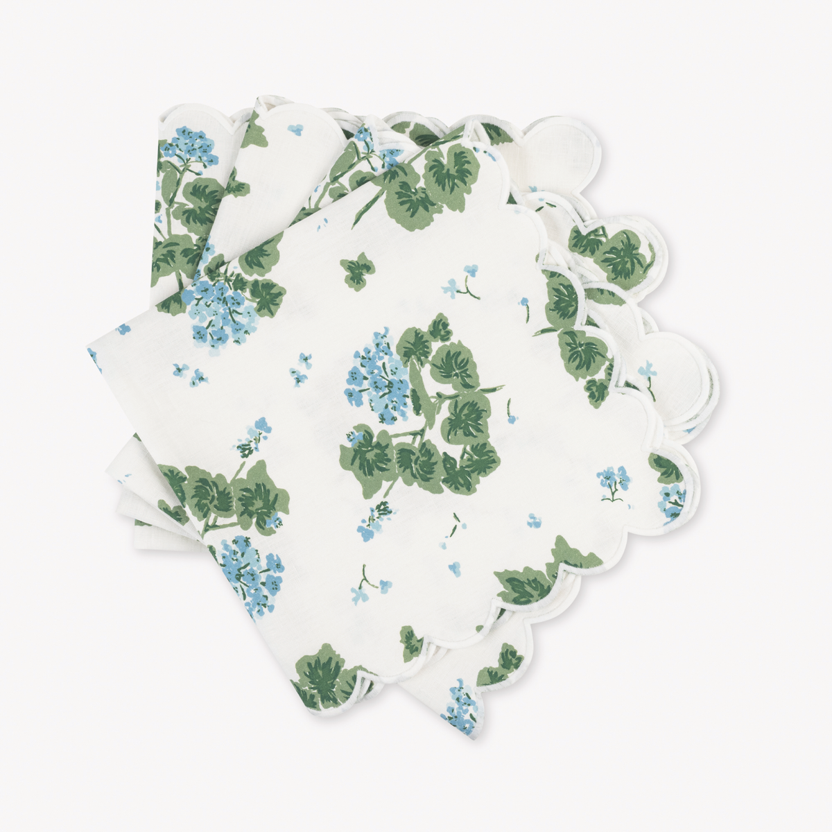 Matouk Tillett Geranium Table Napkins in Blue