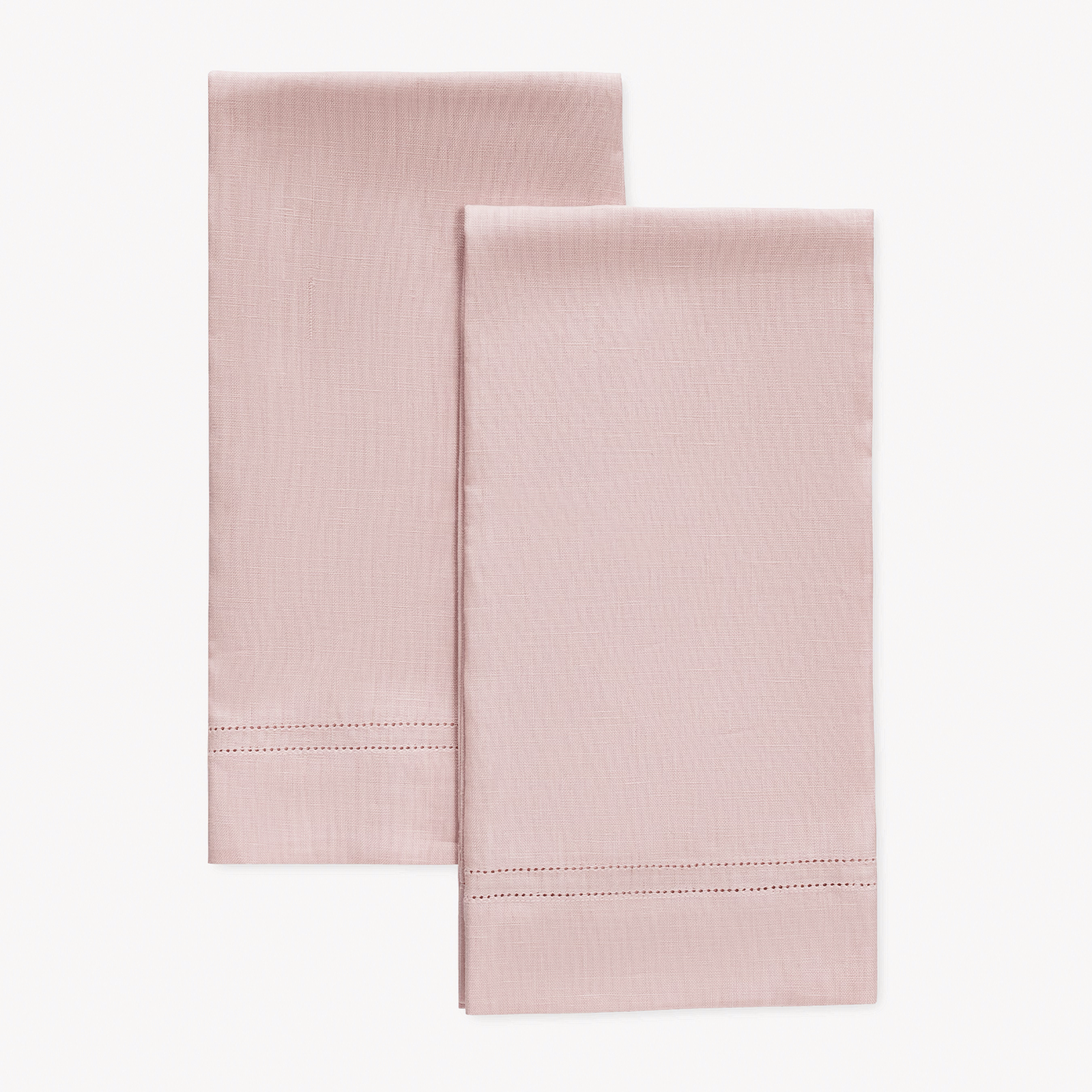 Matouk Valentina Hemstitch Guest Towels in Pink