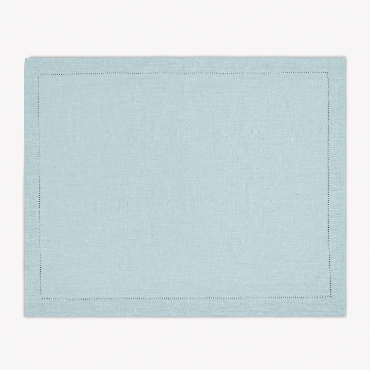 Placemat of Matouk Valentina Hemstitch in Sky