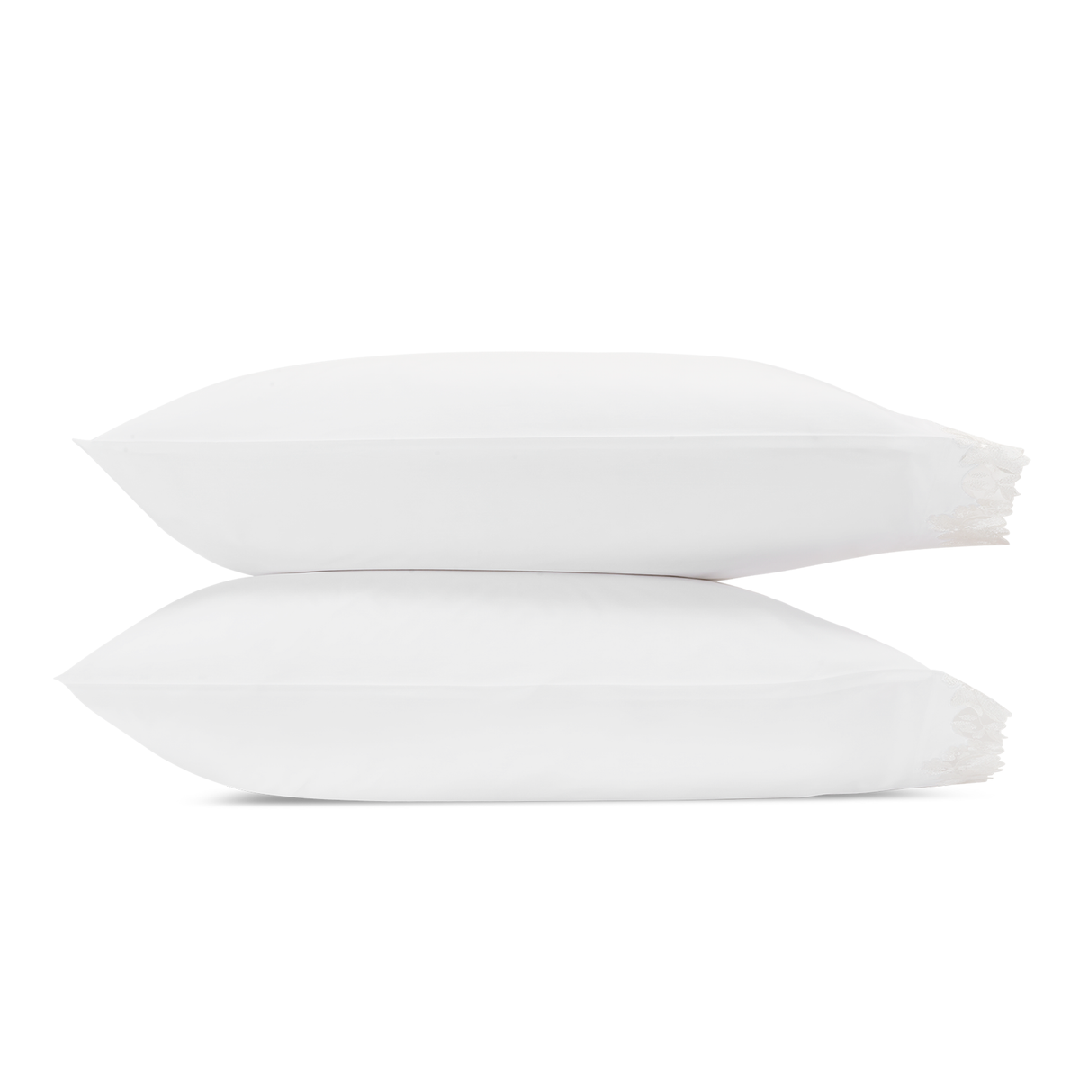 Pair of Pillowcase of Matouk Virginia Bedding in Color White