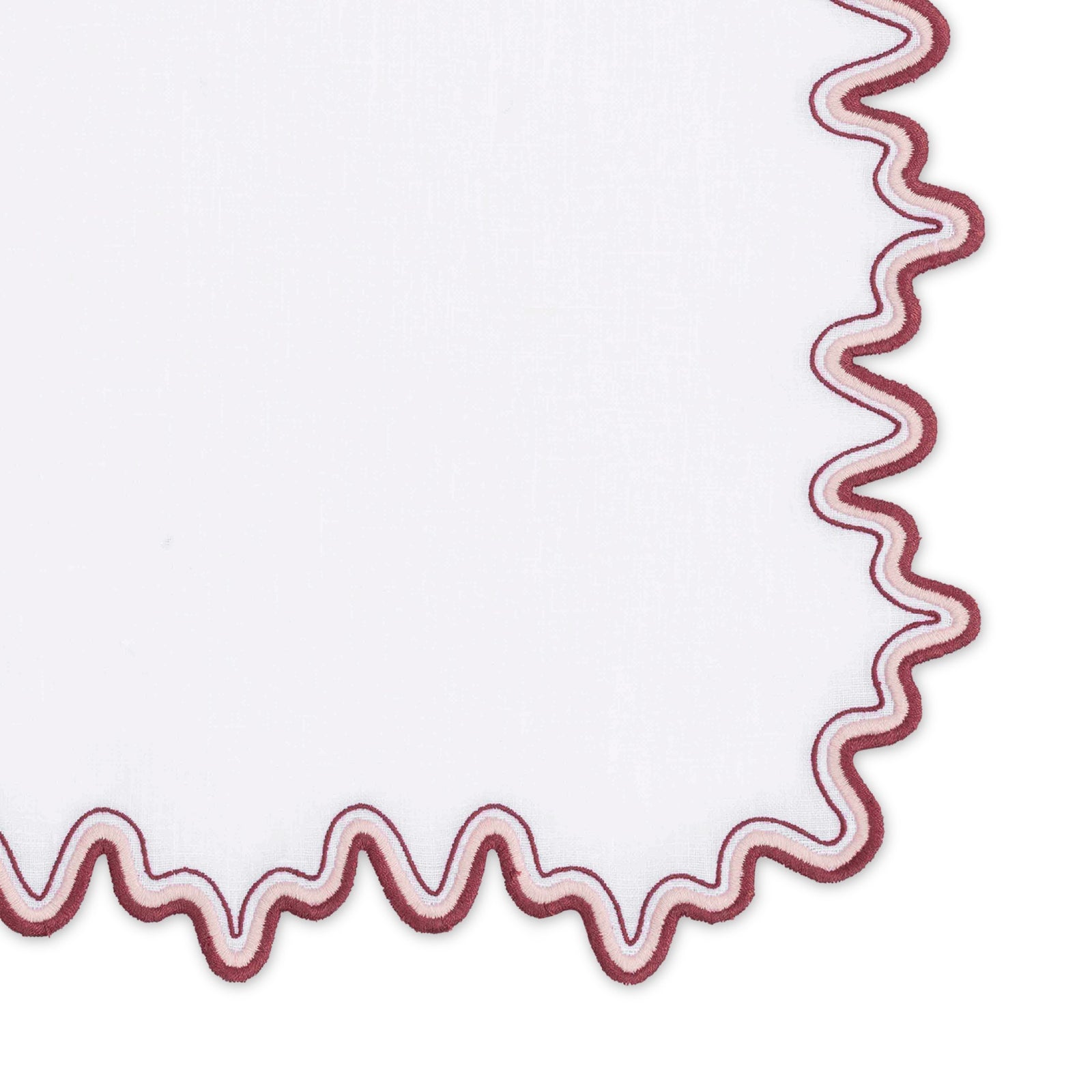 Set of Dinner Napkins of Matouk Wave Table Linens in Paradise