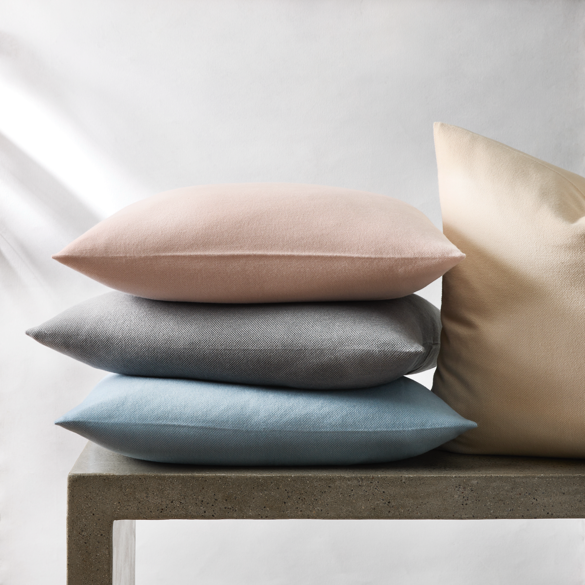 Stack of Matouk Webster Shams in All Colors