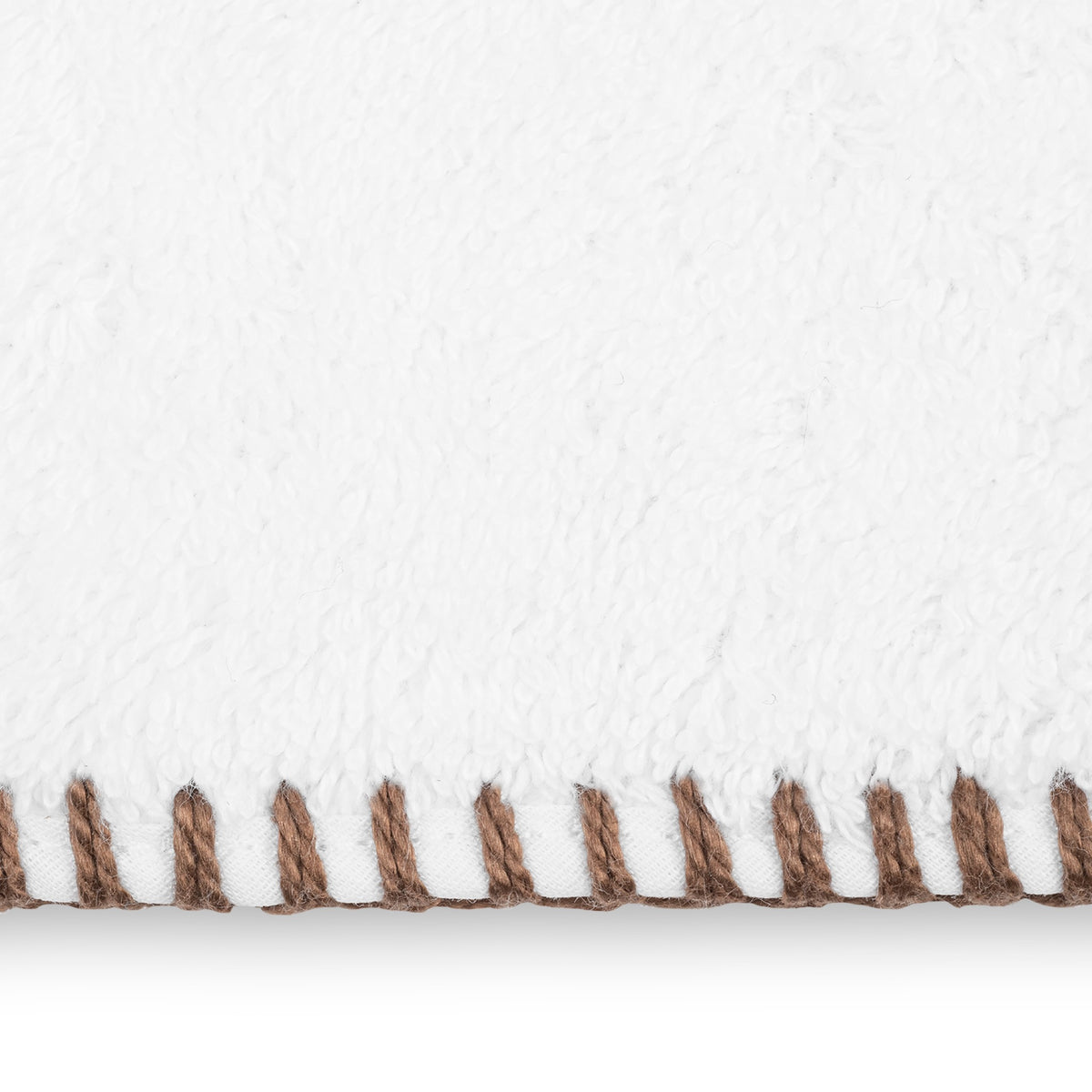 Swatch Sample of Cocoa Matouk Whipstitch Bath Collection